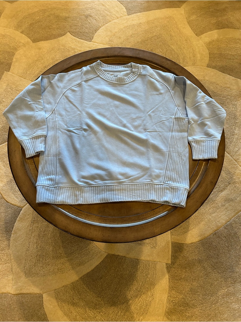 Aerie Down-to-Earth Crew Sweatshirt Blue Size Small